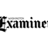 Washington Examiner masthead, black fancy text on white background (graphic image)