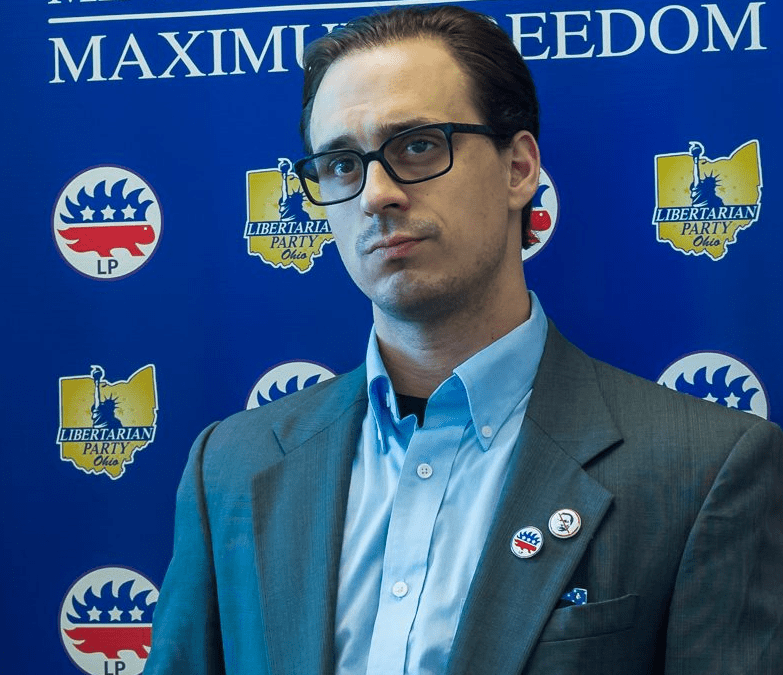 Travis Irvine for governor heading up slate of 22 Ohio Libertarian campaigns